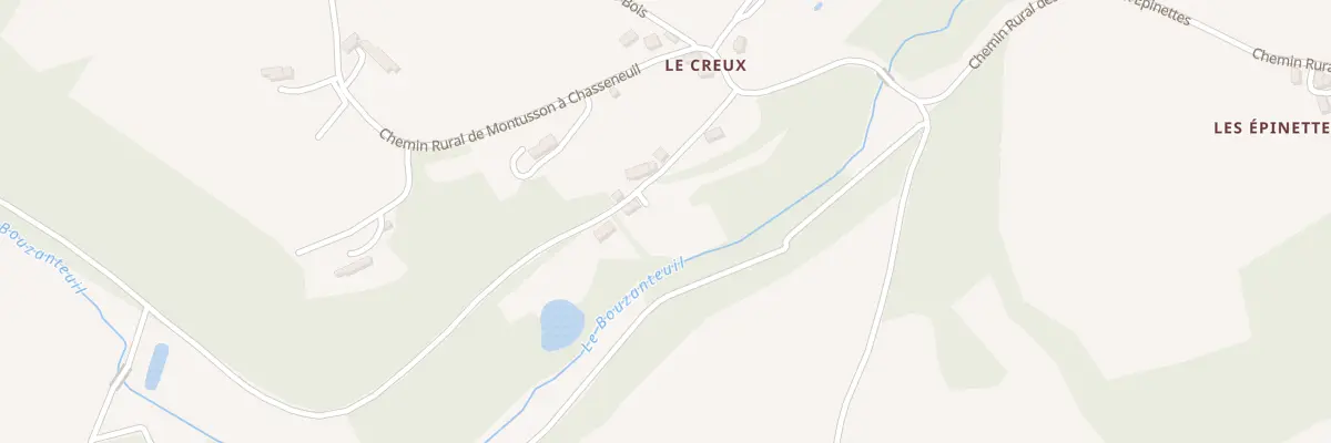 Plan du 7 Le Creux à Chasseneuil