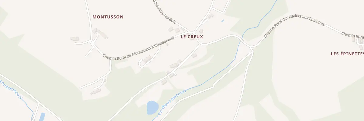 Plan du 3 Le Creux à Chasseneuil
