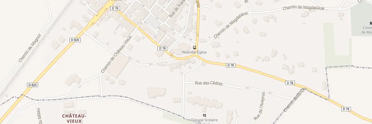 Plan du 32 Bd Jacques Rodriguez à Réalville