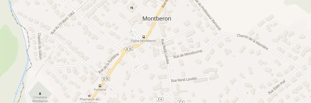Plan du 4 Rue René Landes à Montberon