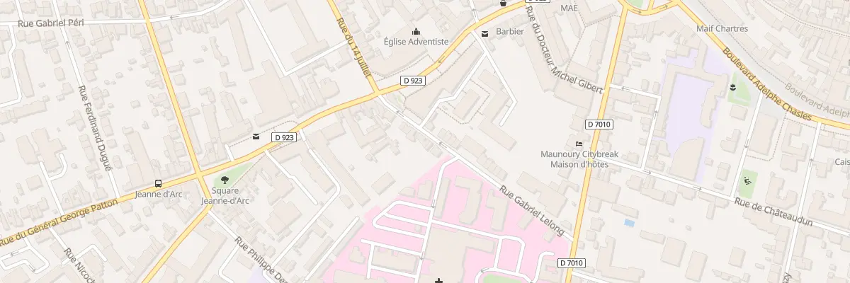 Plan du 5 Rue Gabriel Lelong à Chartres