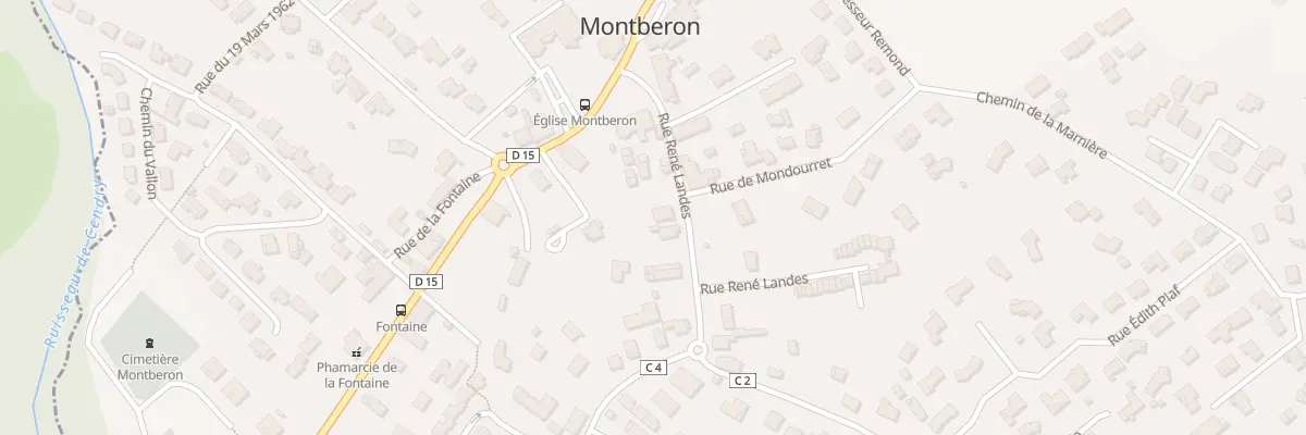 Plan du 6 Rue René Landes à Montberon
