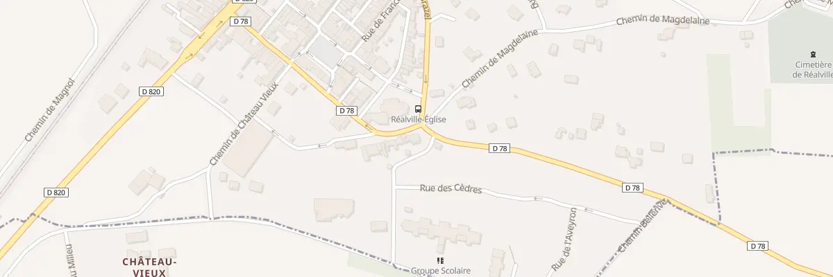 Plan du 36 Bd Jacques Rodriguez à Réalville