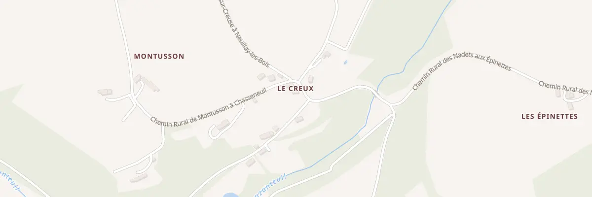 Plan du 1 Le Creux à Chasseneuil