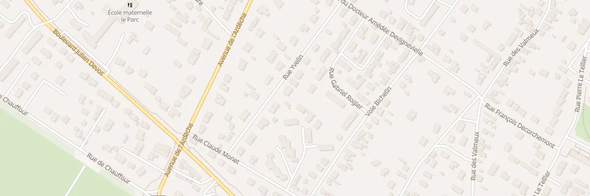 Plan du 57 Rue Yvelin à Vernon