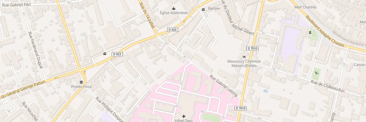 Plan du 3B Rue Gabriel Lelong à Chartres