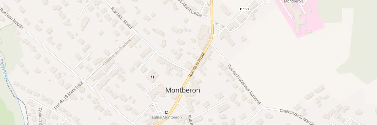 Plan du 1 Rue de la Poste à Montberon