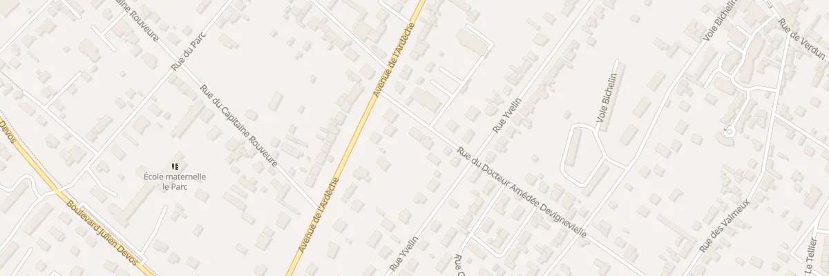 Plan du 9 Rue du Docteur Devignevielle à Vernon