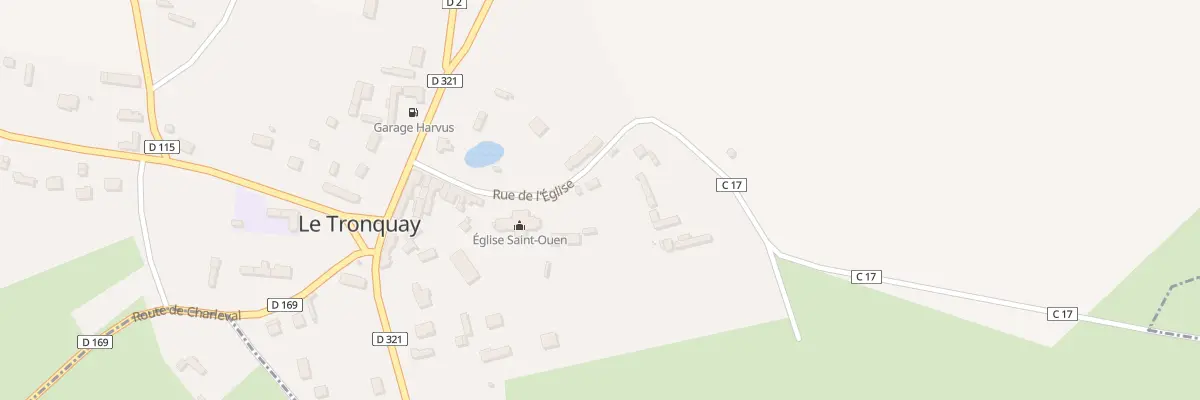 Plan du 12 Rue de l’Eglise au Tronquay