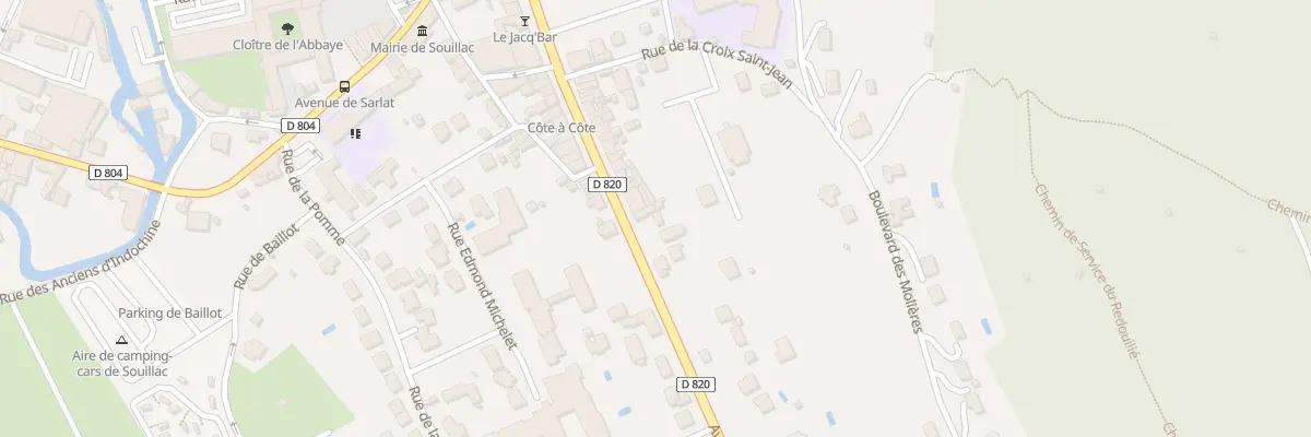 Plan du 76 Av de Toulouse à Souillac
