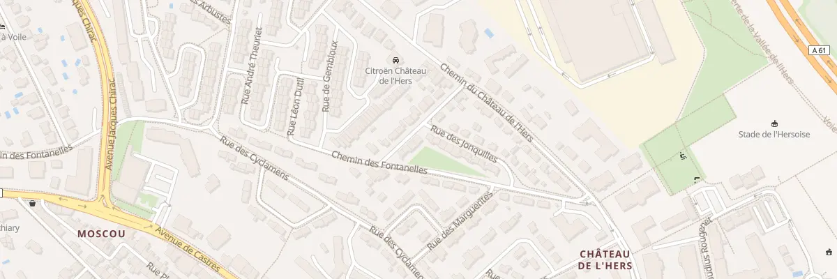 Plan du 7 Rue des Giroflées à Toulouse