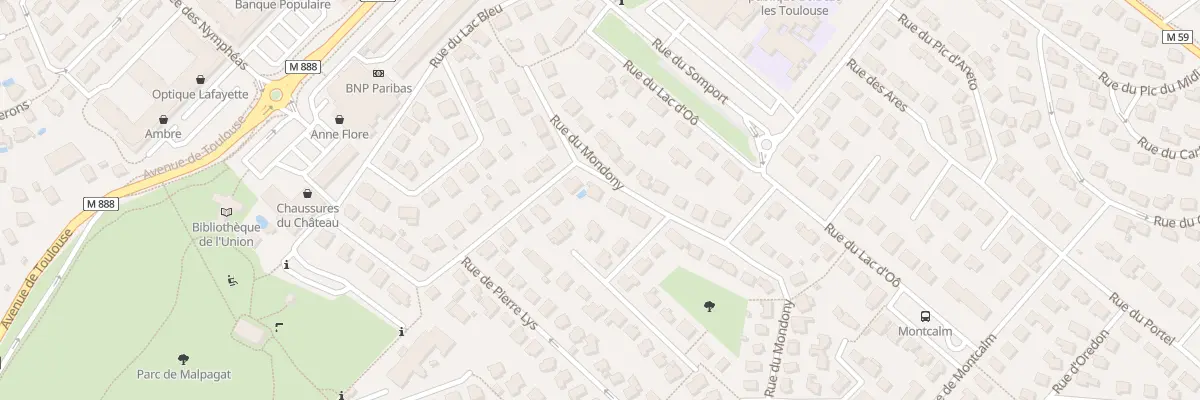Plan du 25 Rue du Mondony à L’Union