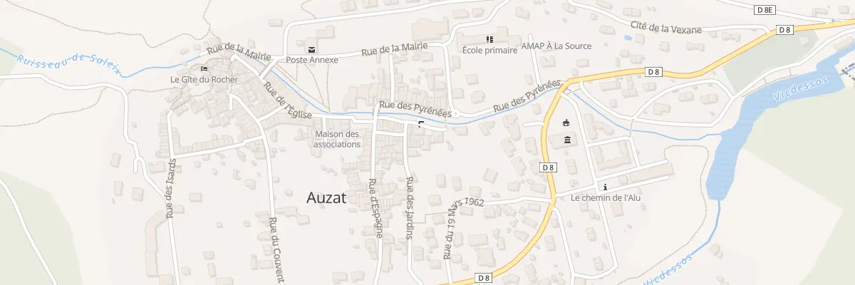 Plan du 20 Rue des Pyrenees à Auzat