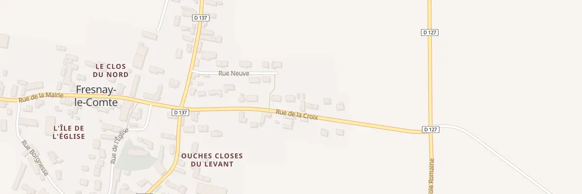 Plan du 14 Rue de la Croix à Fresnay-le-Comte