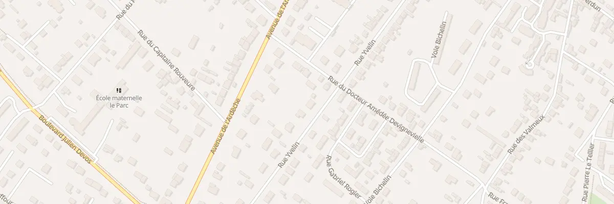 Plan du 38 Rue Yvelin à Vernon