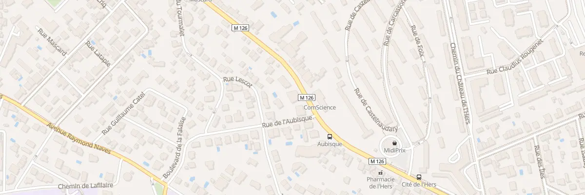 Plan du 136 Av de Castres à Toulouse