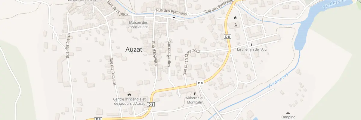 Plan du 635 Campas à Auzat