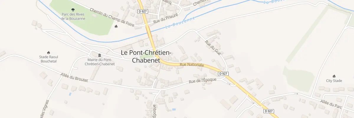 Plan du 63 Rue Nationale au Pont-Chrétien-Chabenet