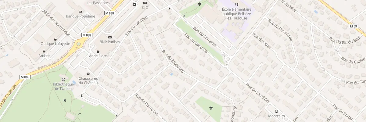 Plan du 32 Rue du Mondony à L’Union