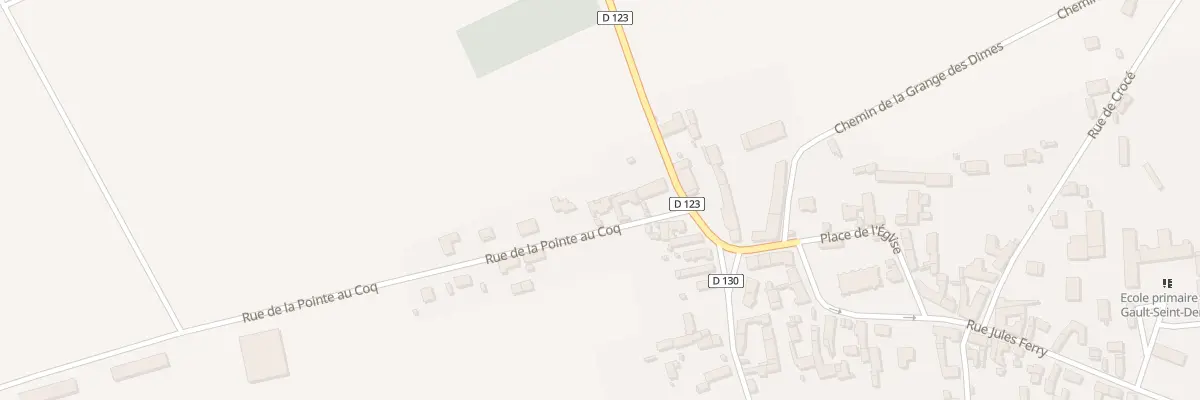 Plan du 6 Rue de la Pointe au Coq au Gault-Saint-Denis