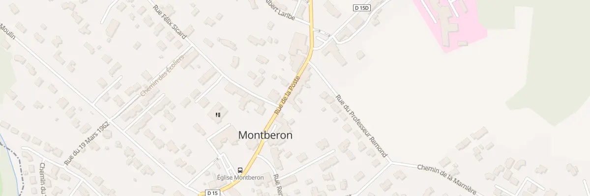 Plan du 8 Rue de la Poste à Montberon