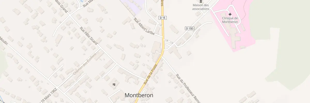 Plan du 11 Rue de la Poste à Montberon