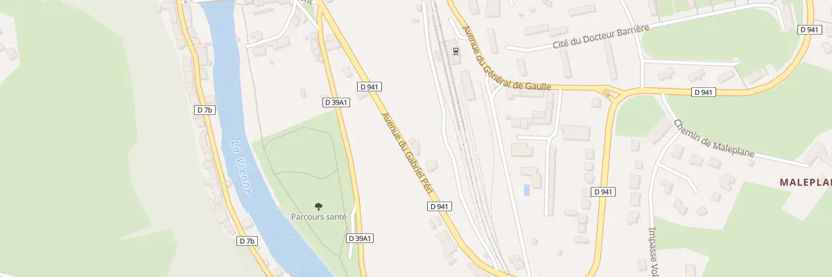 Plan du 28 Av Gabriel Péri à Saint-Léonard-de-Noblat