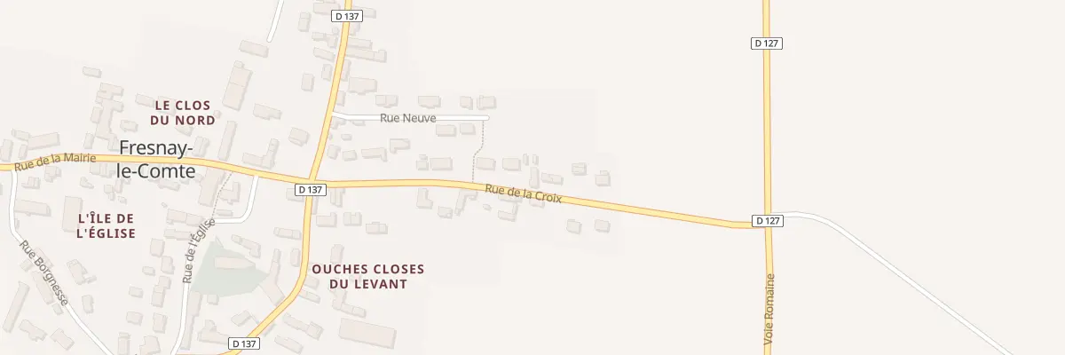 Plan du 16 Rue de la Croix à Fresnay-le-Comte