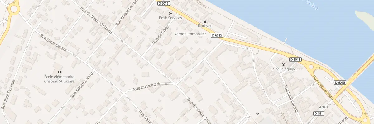 Plan du 8 Rue du Point du Jour à Vernon