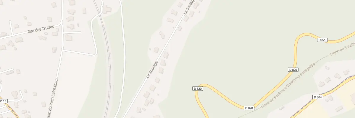 Plan du 5422 Le Soulage à Lachapelle-Auzac