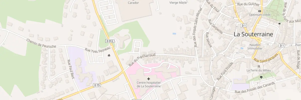 Plan du 30 Rue du Puycharraud à La Souterraine