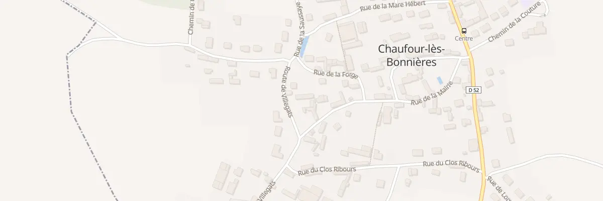 Plan du 13 Rte de Villegats à Chaufour-lès-Bonnières