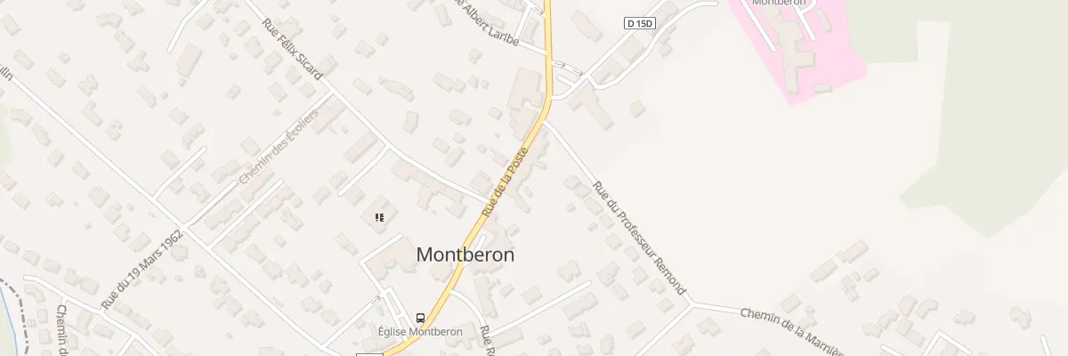 Plan du 12 Rue de la Poste à Montberon