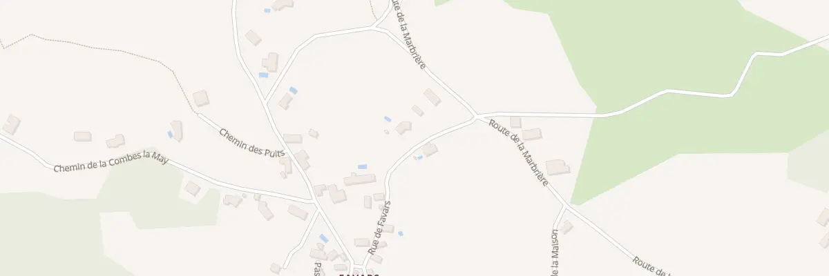 Plan du 5288 A Favars à Nespouls