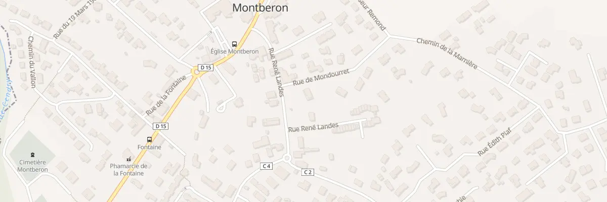 Plan du 5 Rue René Landes à Montberon