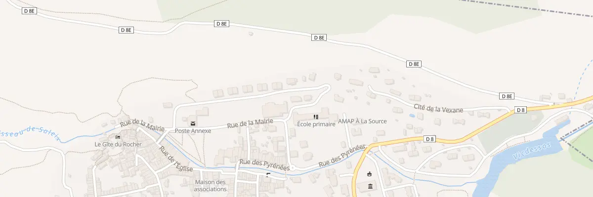 Plan du 914 La Vexane de Darre à Auzat