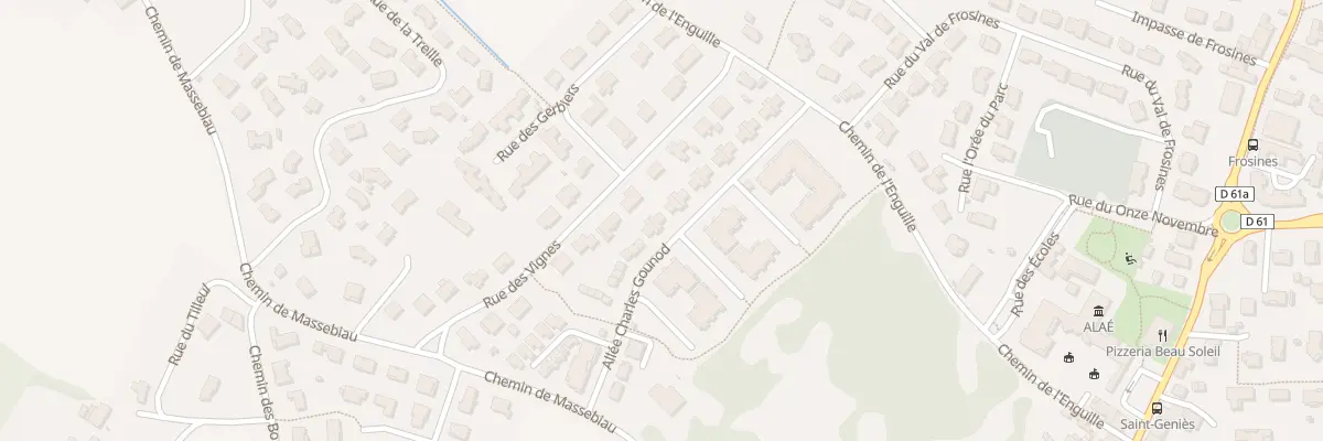 Plan du 21 All Charles Gounod à Saint-Geniès-Bellevue