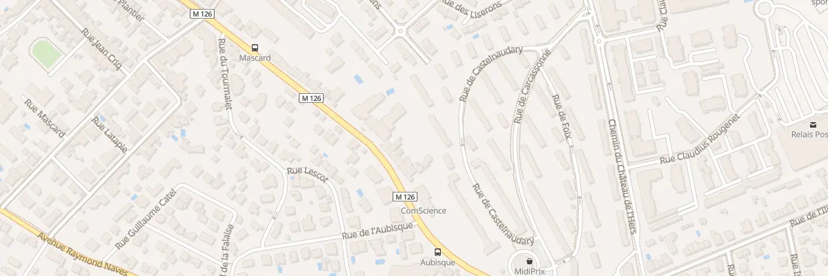Plan du 165 Av de Castres à Toulouse