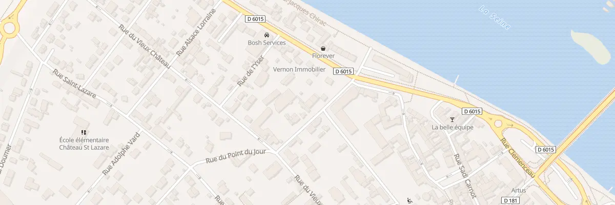 Plan du 4 Rue du Point du Jour à Vernon