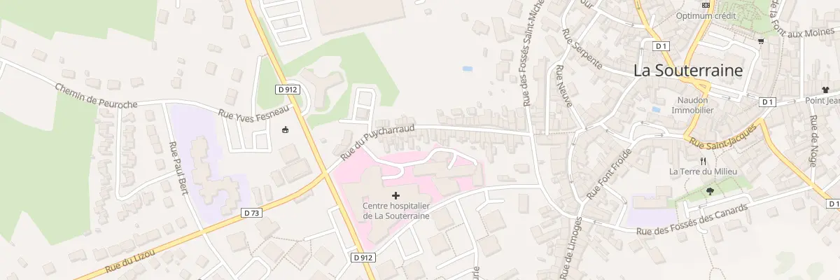 Plan du 33 Rue du Puycharraud à La Souterraine