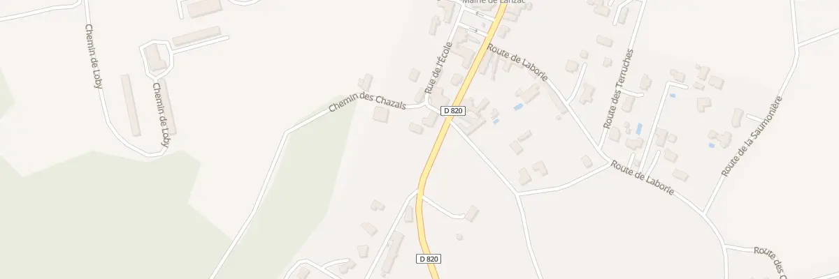 Plan du 27 Rue de l’École à Lanzac