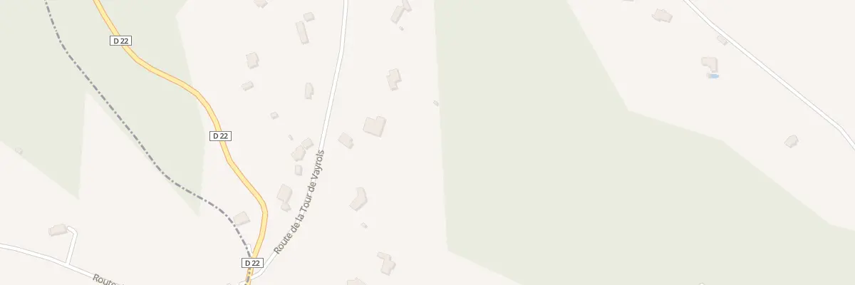 Plan du 250 Rte de la Tour de Vayrols à Flaujac-Poujols