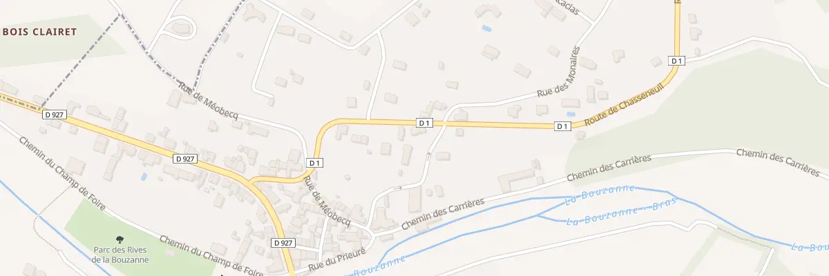 Plan du 14 Rte de Chasseneuil au Pont-Chrétien-Chabenet