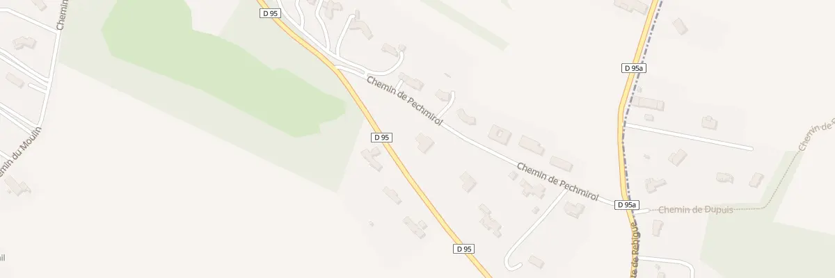 Plan du 2 Che de Pechmirol à Mervilla