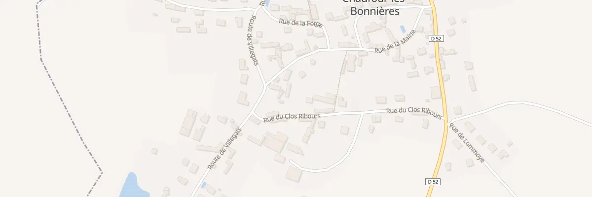 Plan du 16 Rue du Clos Ribours à Chaufour-lès-Bonnières