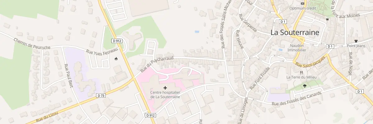 Plan du 27 Rue du Puycharraud à La Souterraine