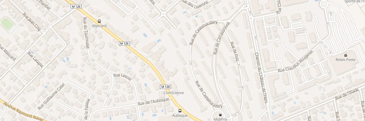 Plan du 18 Rue de Foix à Toulouse