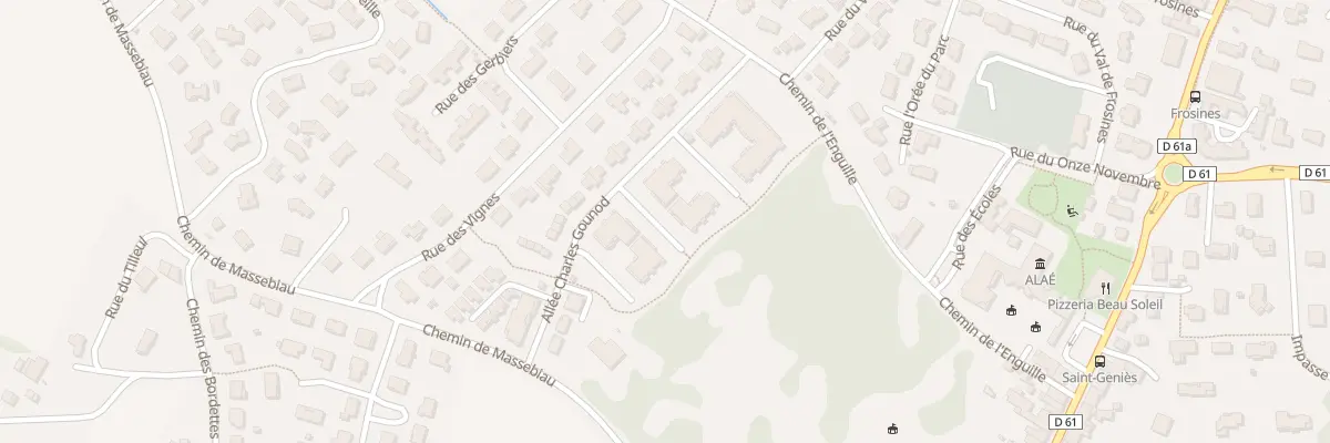 Plan du 4 All Charles Gounod à Saint-Geniès-Bellevue