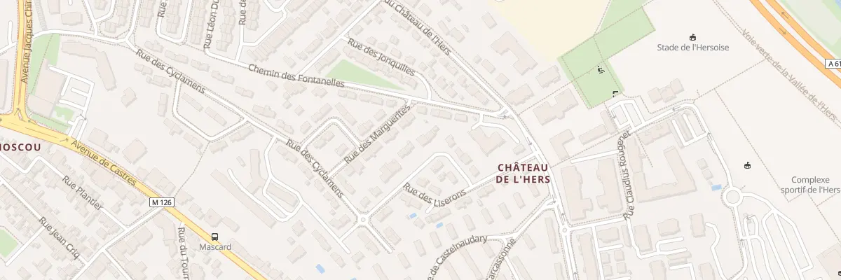 Plan du 12 Rue de Leucate à Toulouse
