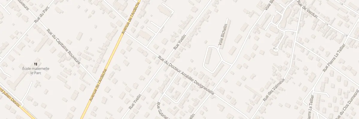Plan du 37 Rue Yvelin à Vernon
